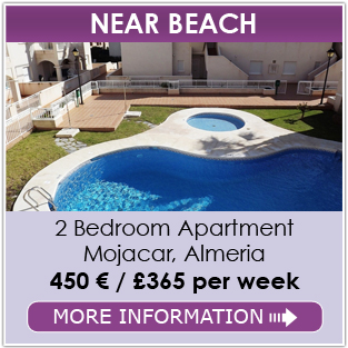 Short term Rentals in Mojacar, Costa de Almeria