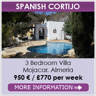 Short term Rentals in Mojacar, Costa de Almeria