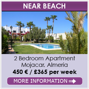 Short term Rentals in Mojacar, Costa de Almeria